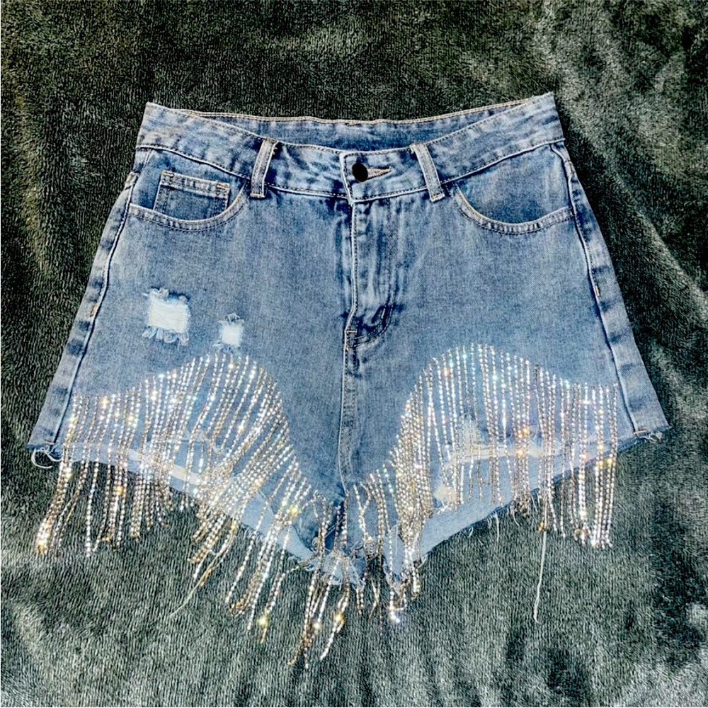 Cute af Rhinestone Shorts